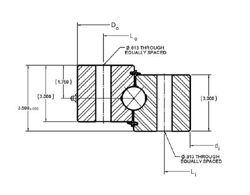 PRIUS BEARINGS HT10-30P1Z 2D section drawing