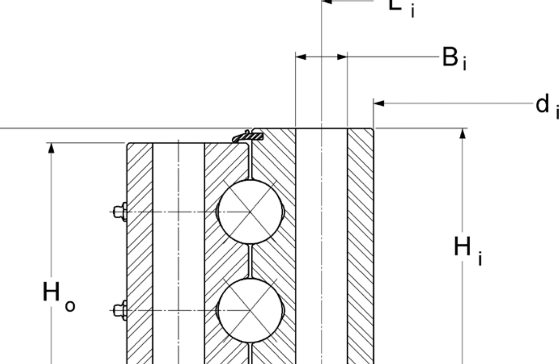 PRIUS BEARINGS 16272001 2D section drawing