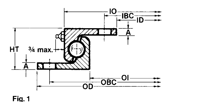 PRIUS BEARINGS M5-16P1 2D section drawing
