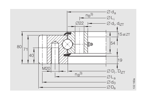 PRIUS BEARINGS VSA 25 0855 N 2D section drawing