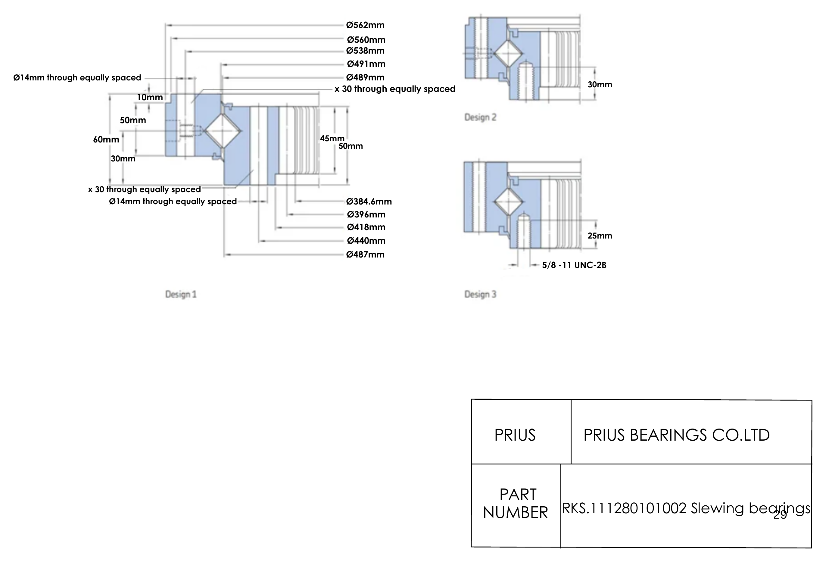 SKF RKS.111280101002 2D dimensional drawing PRIUS BEARINGS RKS.111280101002 2D dimensional drawing