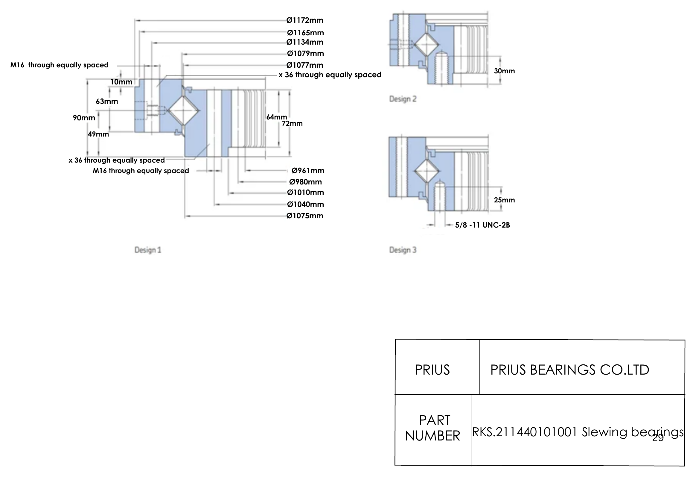 SKF RKS.211440101001 2D dimensional drawing PRIUS BEARINGS RKS.211440101001 2D dimensional drawing