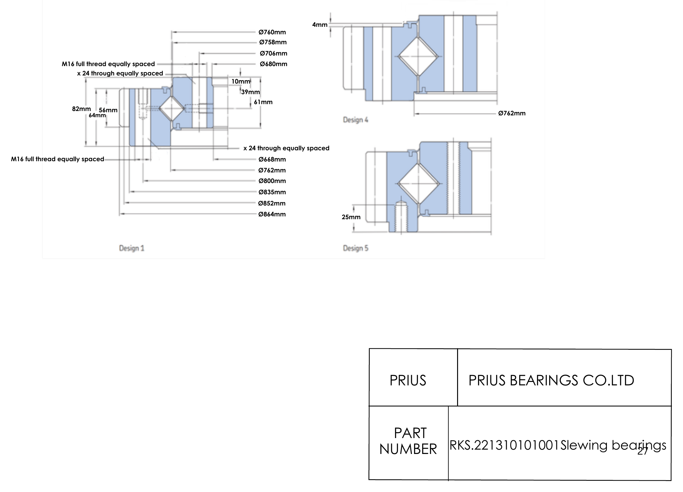 SKF RKS.221310101001 2D dimensional drawing PRIUS BEARINGS RKS.221310101001 2D dimensional drawing